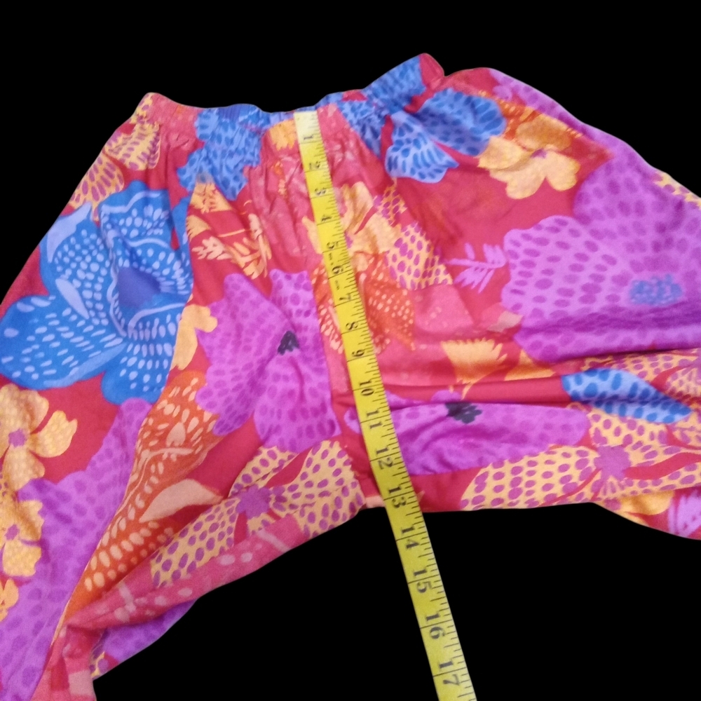 Live 4 Truth Floral Palazzo Wide Leg Slit Leg Multicolor Pants Women Size Small - Picture 11 of 16